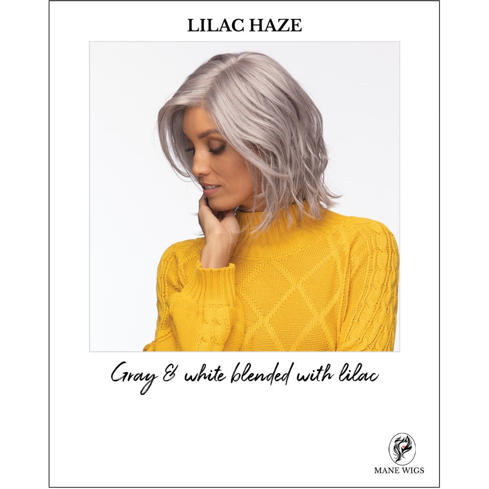 LILAC HAZE-Gray & white blended with lilac