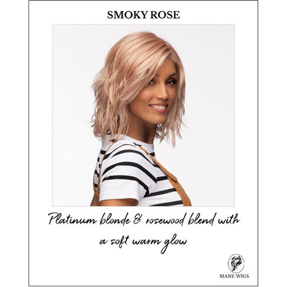 SMOKY ROSE-Platinum blonde & rosewood blend with a soft warm glow
