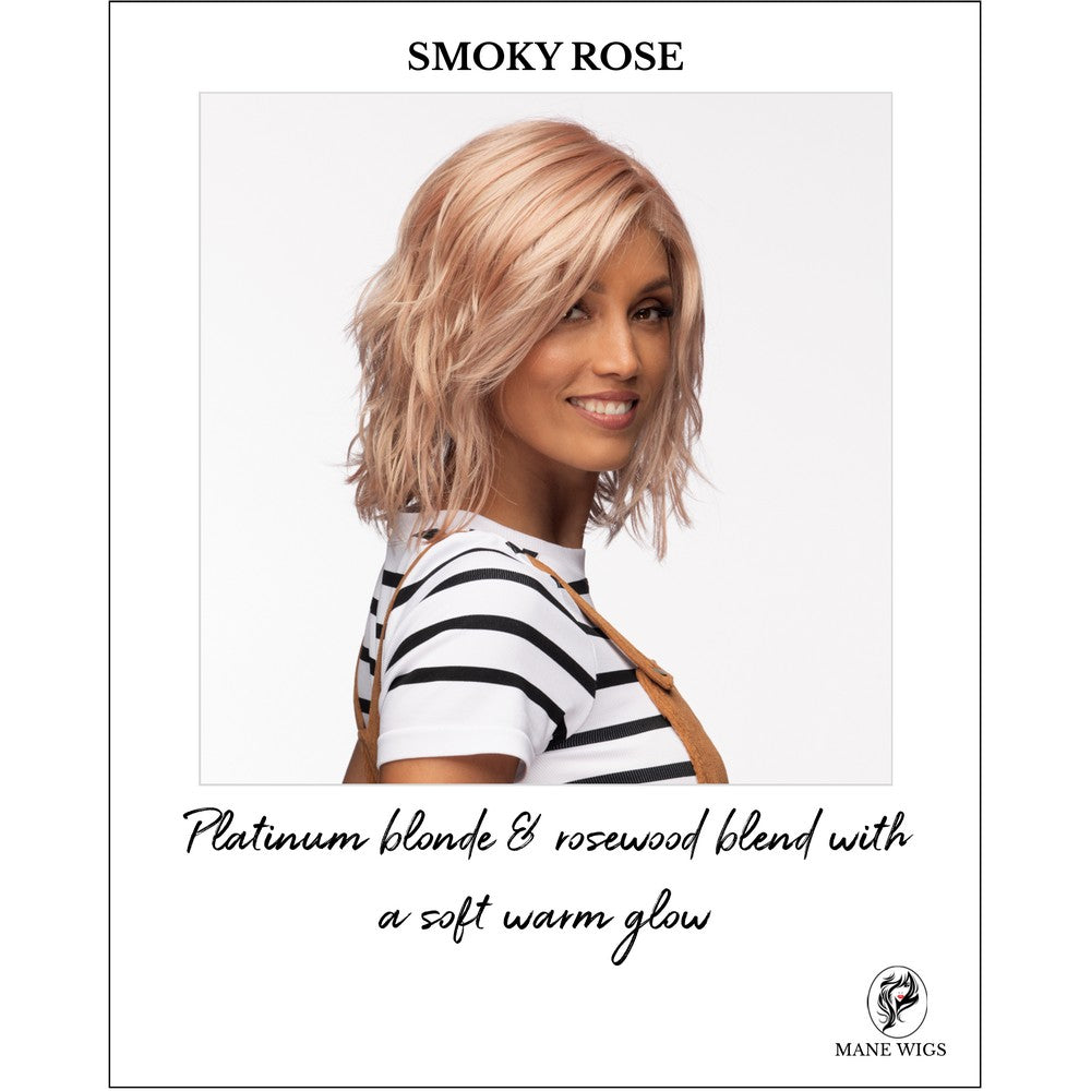 SMOKY ROSE-Platinum blonde & rosewood blend with a soft warm glow
