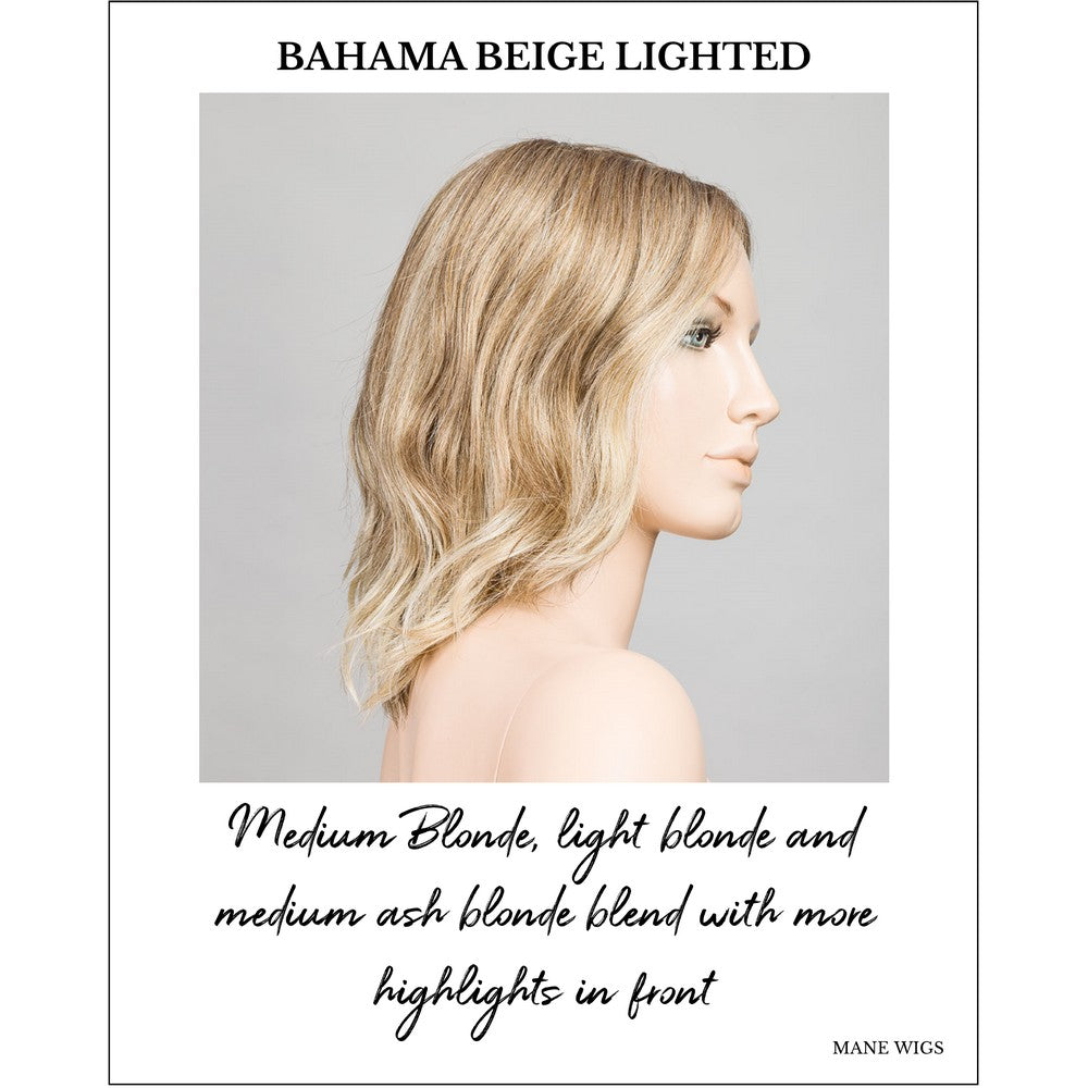 Dua by Ellen Wille in Bahama Beige Lighted-Medium Blonde, light blonde and medium ash blonde blend with more highlights in front