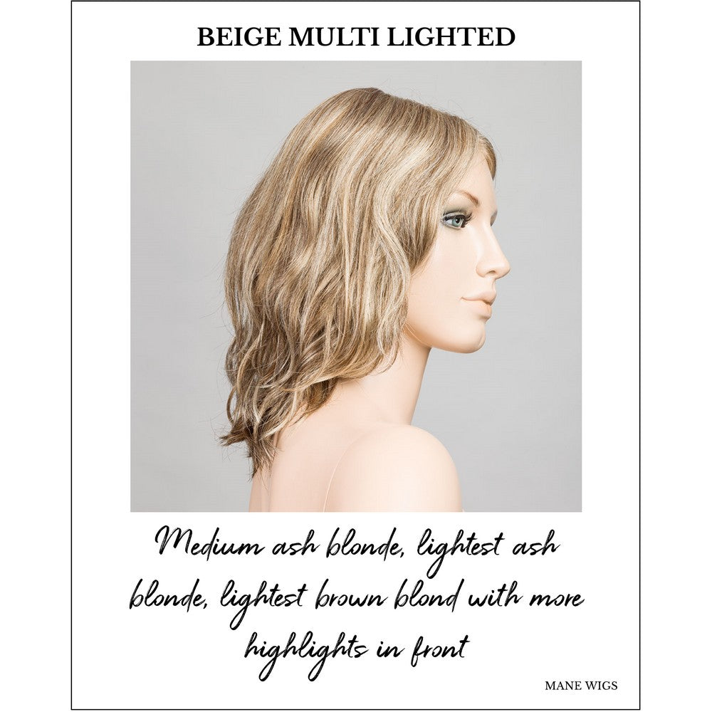 Mila by Ellen Wille in Beige Multi Lighted-Medium ash blonde, lightest ash blonde, lightest brown blond with more highlights in front