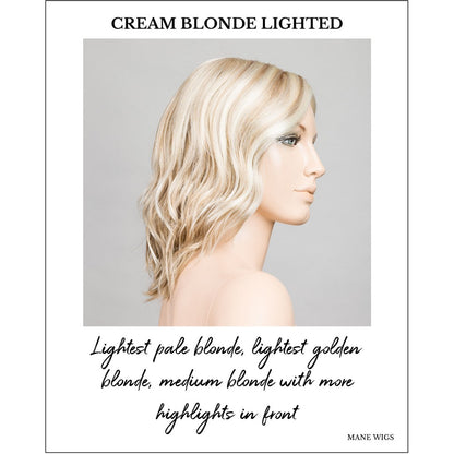 Mila by Ellen Wille in Cream Blonde Lighted-Lightest pale blonde, lightest golden blonde, medium blonde with more highlights in front