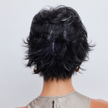 Nour by Noriko wig in Icy Caviar Image 4
