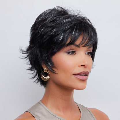 Nour by Noriko wig in Icy Caviar Image 3