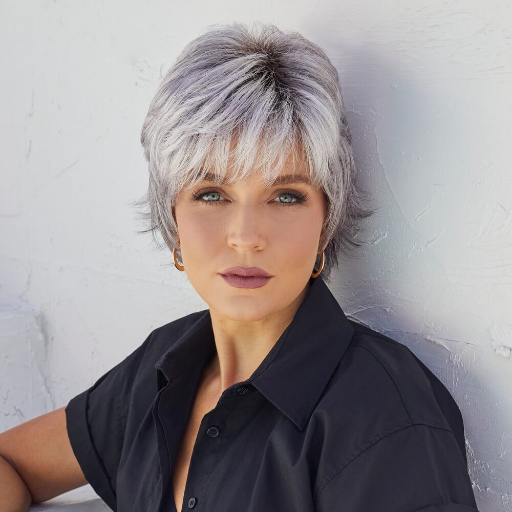 Nour by Noriko wig in Lilac Silver-R Image 1