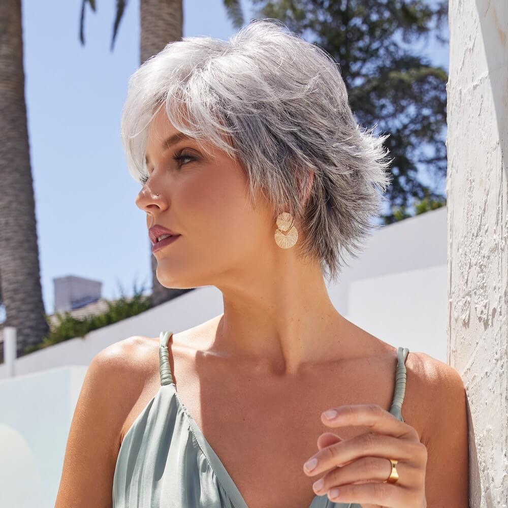 Nour by Noriko wig in Lilac Silver-R Image 2