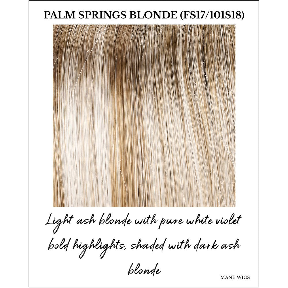 Palm Springs Blonde (FS17/101S18)-Light ash blonde with pure white violet bold highlights, shaded with dark ash blonde