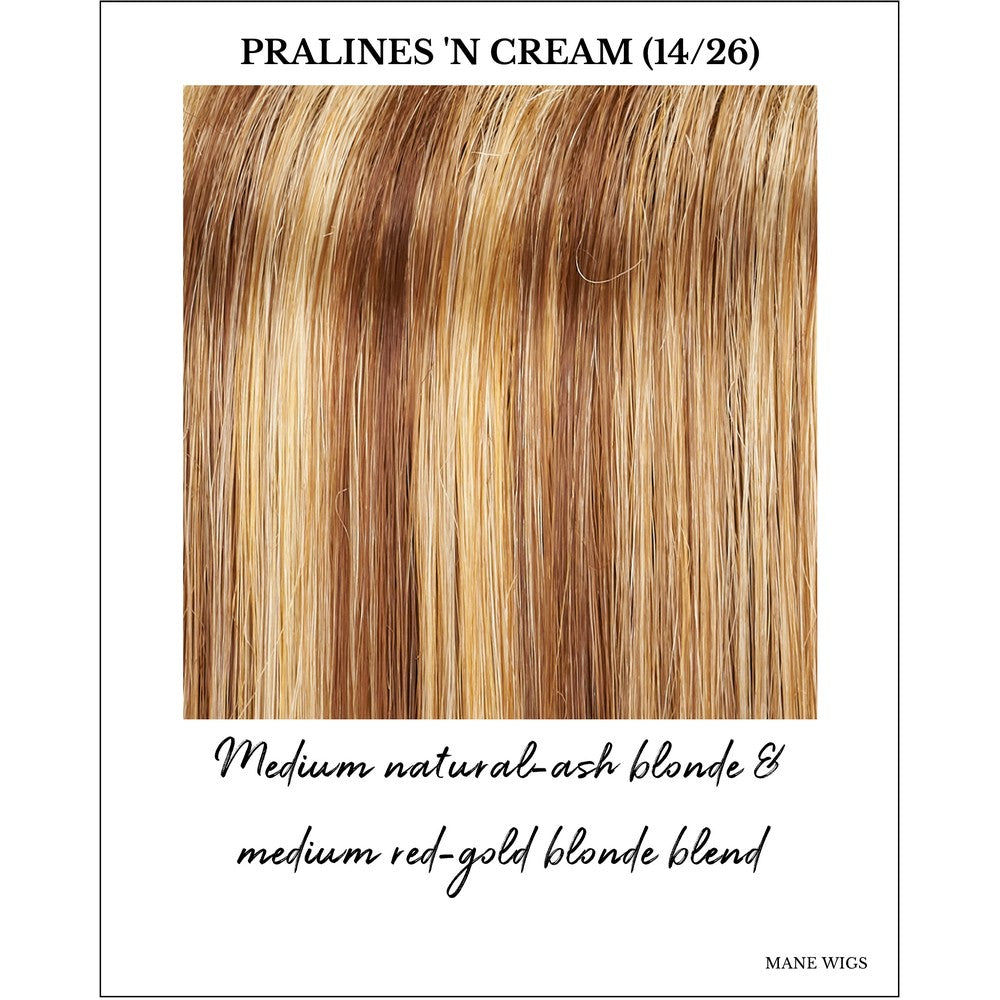Pralines 'n Cream (14/26)-Medium natural-ash blonde & medium red-gold blonde blend