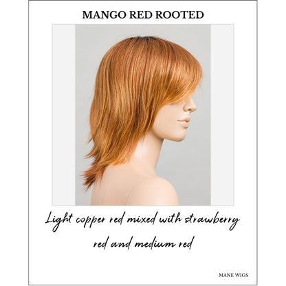 Rainbow by Ellen Wille in Mango Red Rooted-Light copper red mixed with strawberry red and medium red
