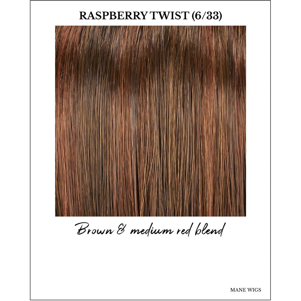 Raspberry Twist (6/33)-Brown & medium red blend
