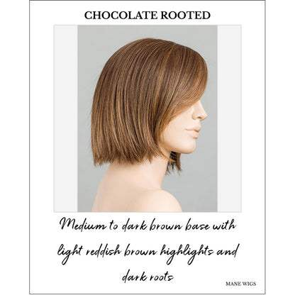 Ready by Ellen Wille in Chocolate Rooted-Medium to dark brown base with light reddish brown highlights and dark roots