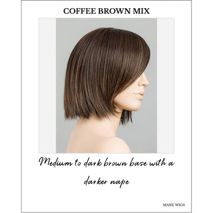 Ready by Ellen Wille in Coffee Brown Mix-Medium to dark brown base with a darker nape