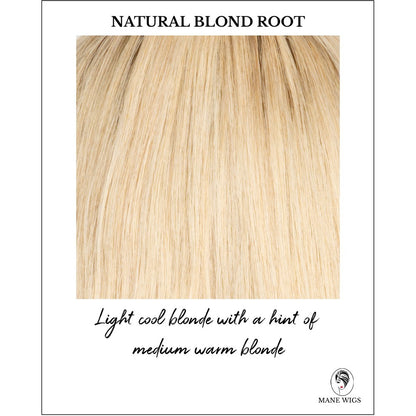 Natural Blond Root-Light cool blonde with a hint of medium warm blonde