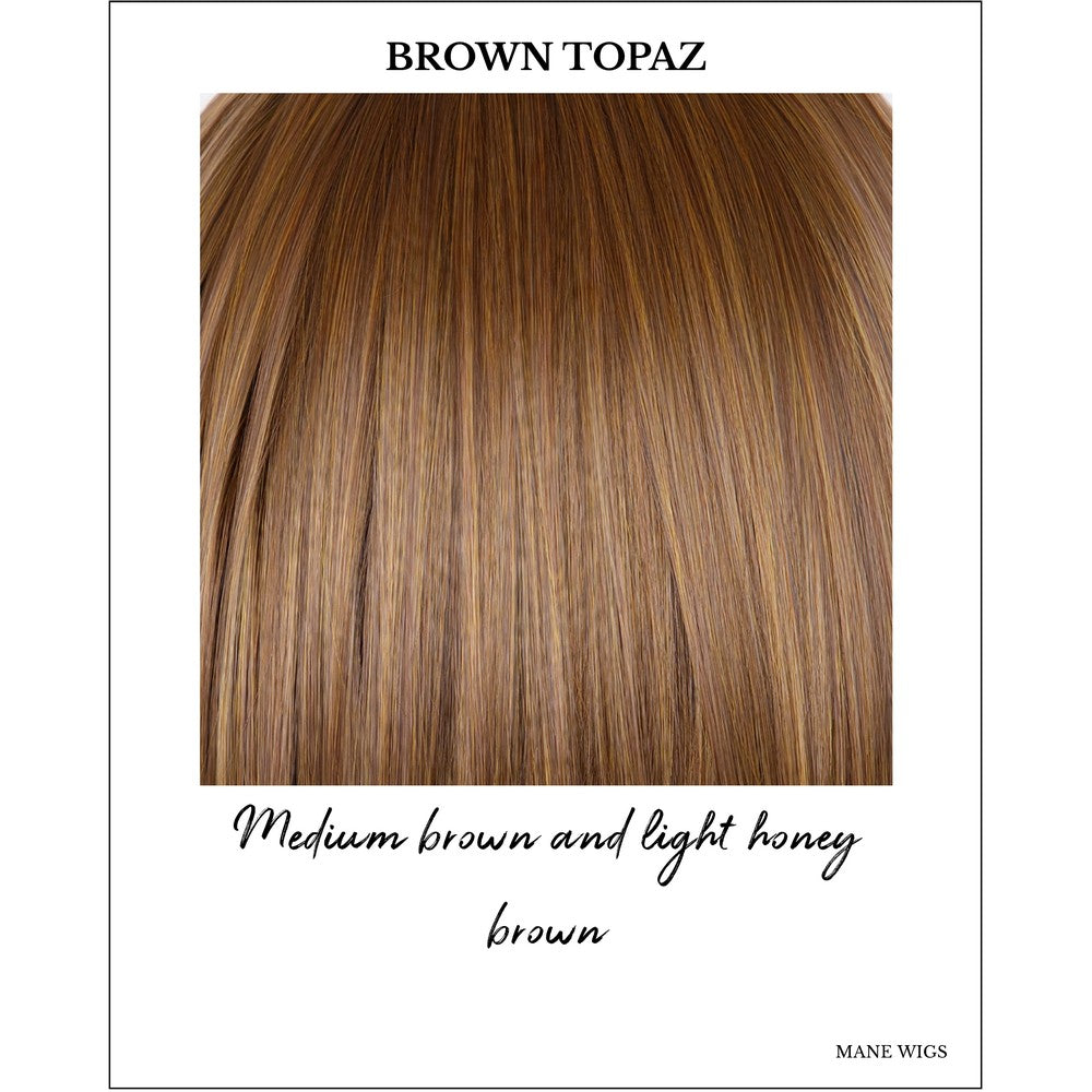 Brown Topaz-Medium brown and light honey brown