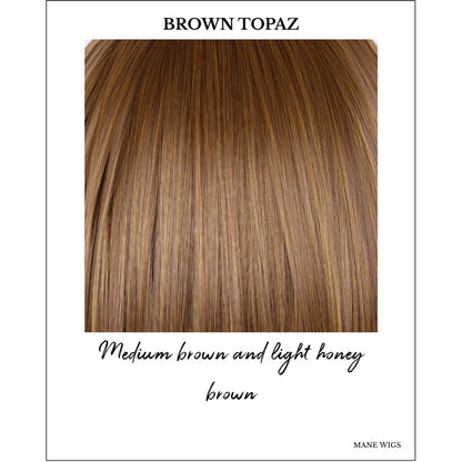 Brown Topaz-Medium brown and light honey brown