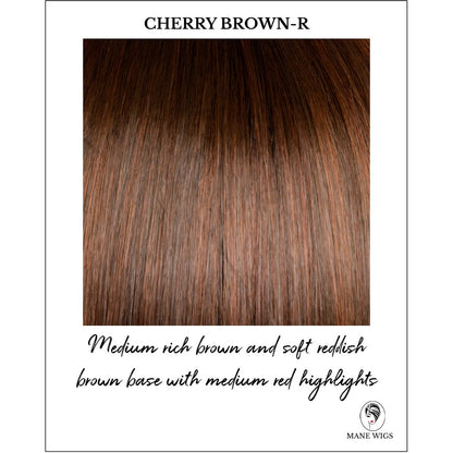 Cherry Brown-R-Medium rich brown and soft reddish brown base with medium red highlights