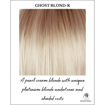Ghost Blond-R-A pearl cream blonde with unique platinum blonde undertones and shaded roots
