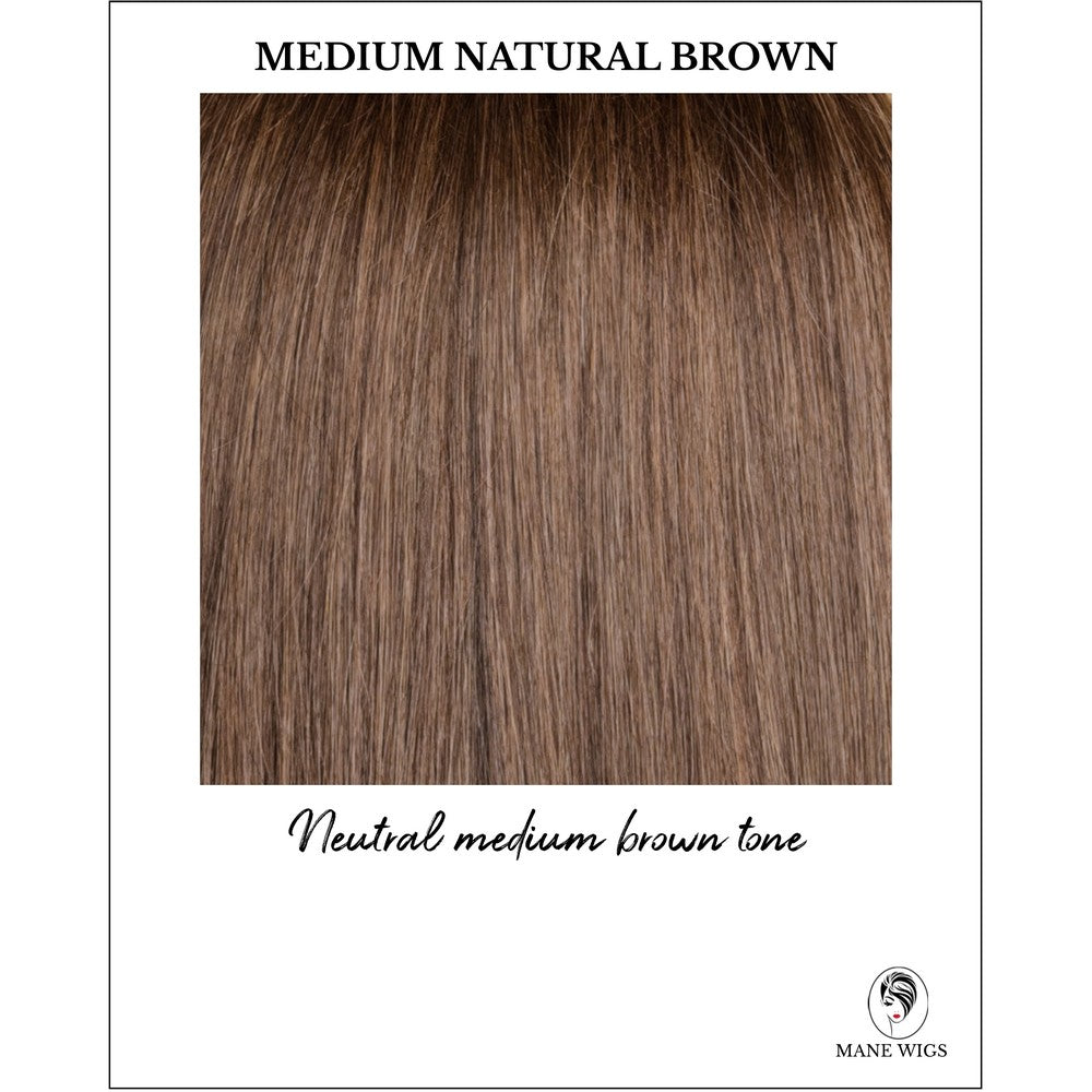 Medium Natural Brown-Neutral medium brown tone
