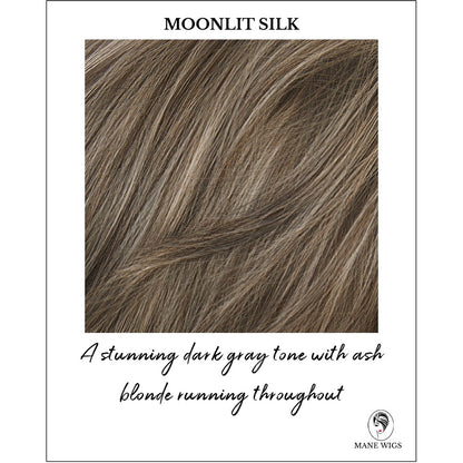 Moonlit Silk -A stunning dark gray tone with ash blonde running throughout