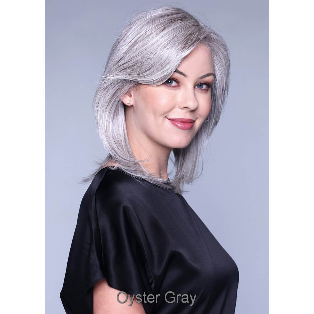 Santa Barbara by Belle Tress wig in Oyster Gray Image 5