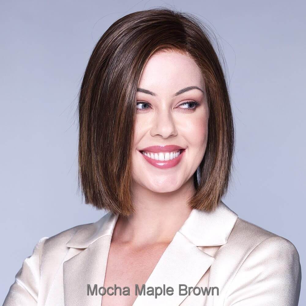 Santa Monica by Belle Tress wig in Mocha Maple Brown Image 2