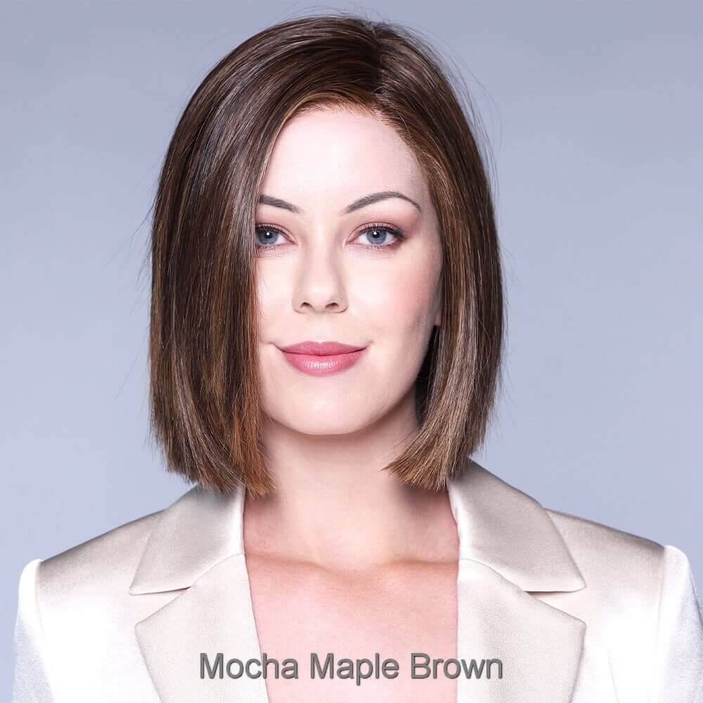 Santa Monica by Belle Tress wig in Mocha Maple Brown Image 4