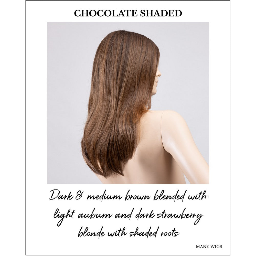 Savelli by Ellen Wille in Chocolate Shaded-Dark & medium brown blended with light auburn and dark strawberry blonde with shaded roots