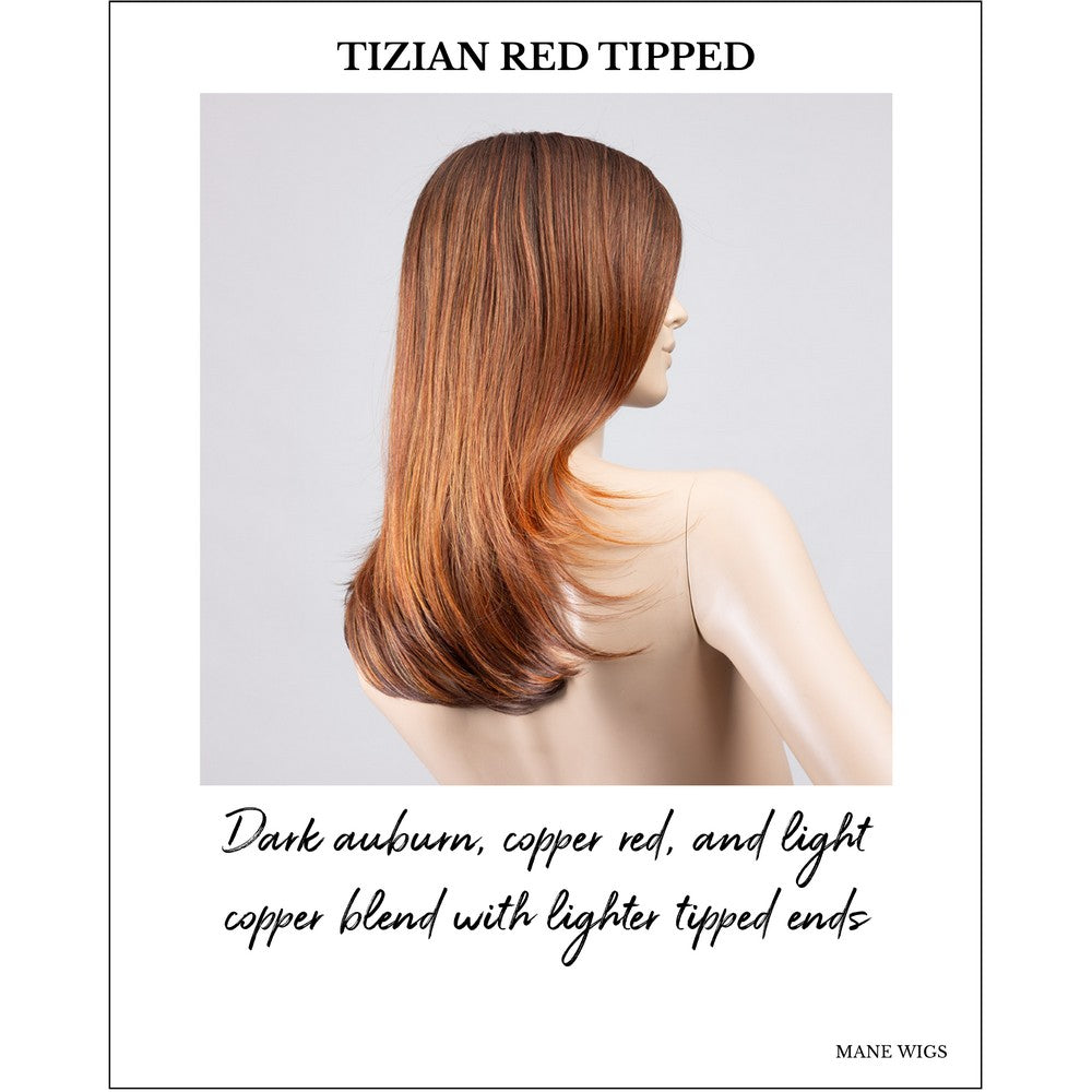 Savelli by Ellen Wille in Tizian Red Tipped-Dark auburn, copper red, and light copper blend with lighter tipped ends