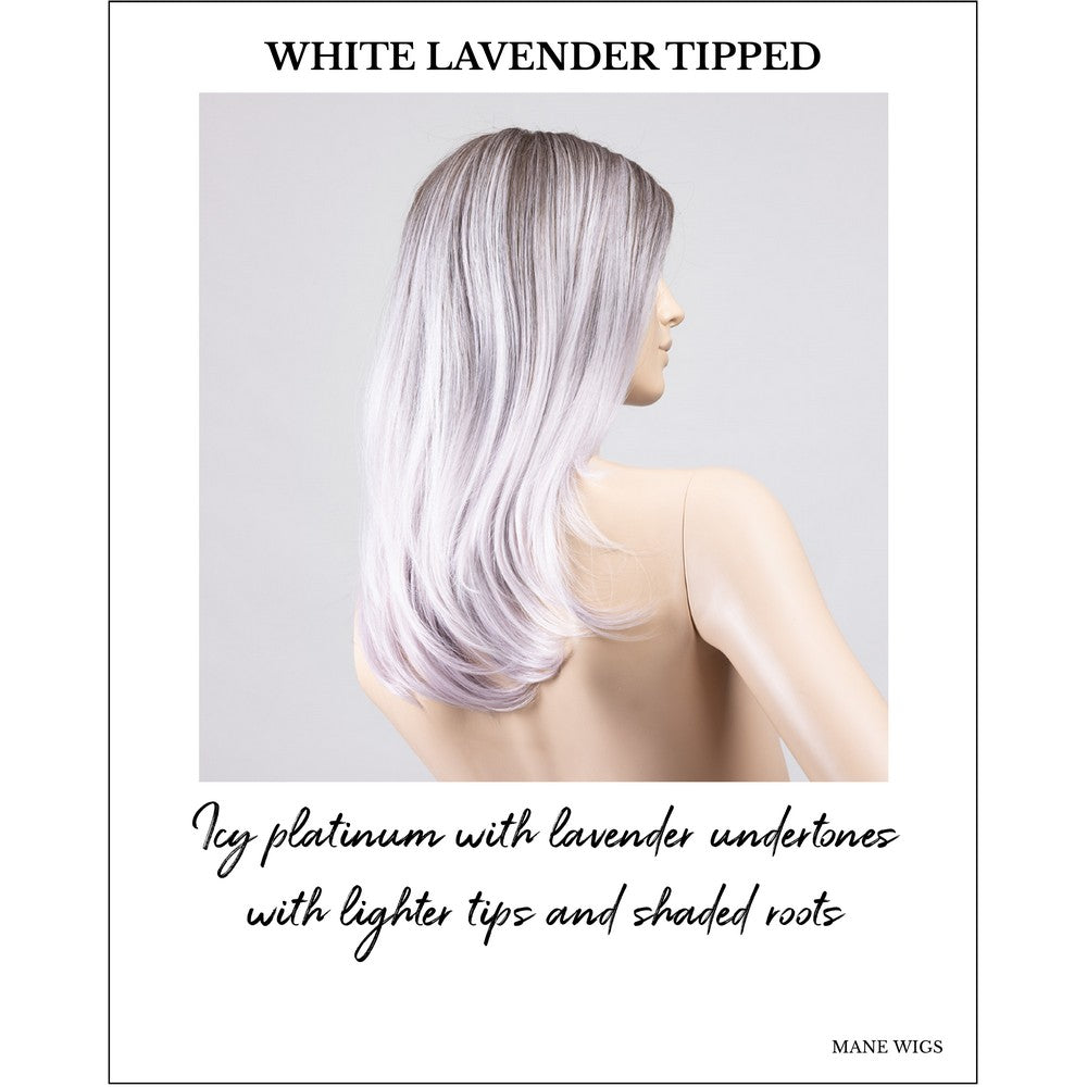 Savelli by Ellen Wille in White Lavender Tipped-Icy platinum with lavender undertones with lighter tips and shaded roots