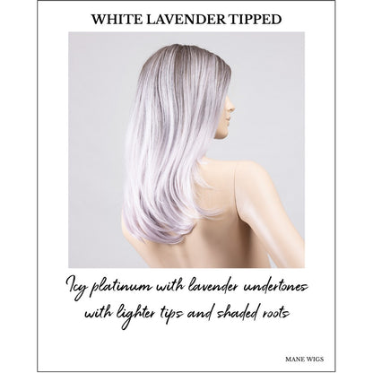 Savelli by Ellen Wille in White Lavender Tipped-Icy platinum with lavender undertones with lighter tips and shaded roots