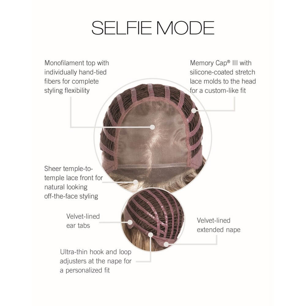 Selfie Mode by Raquel Welch cap construction