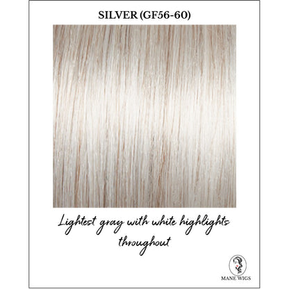 Silver (GF56-60)-Lightest gray with white highlights throughout