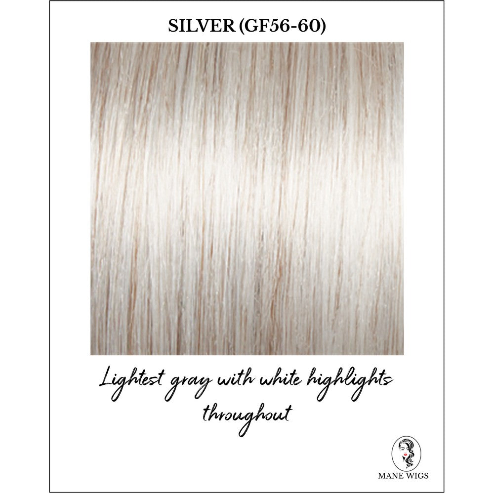 Silver (GF56-60)-Lightest gray with white highlights throughout