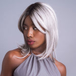 Load image into Gallery viewer, High Heat Mid Straight Topper by Alexander Couture in Salt &amp; Pepper-MR Image 2
