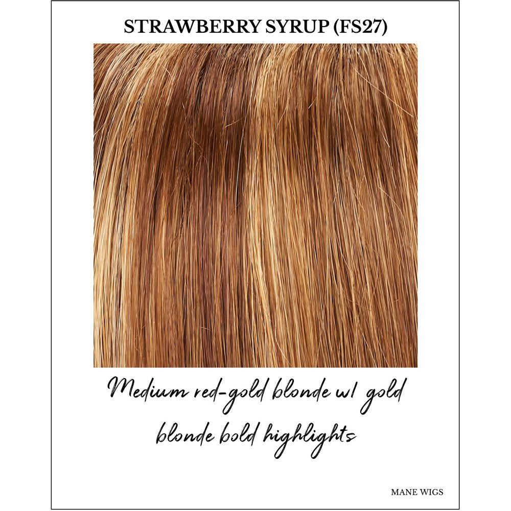 Strawberry Syrup (FS27)-Medium red-gold blonde w/ gold blonde bold highlights