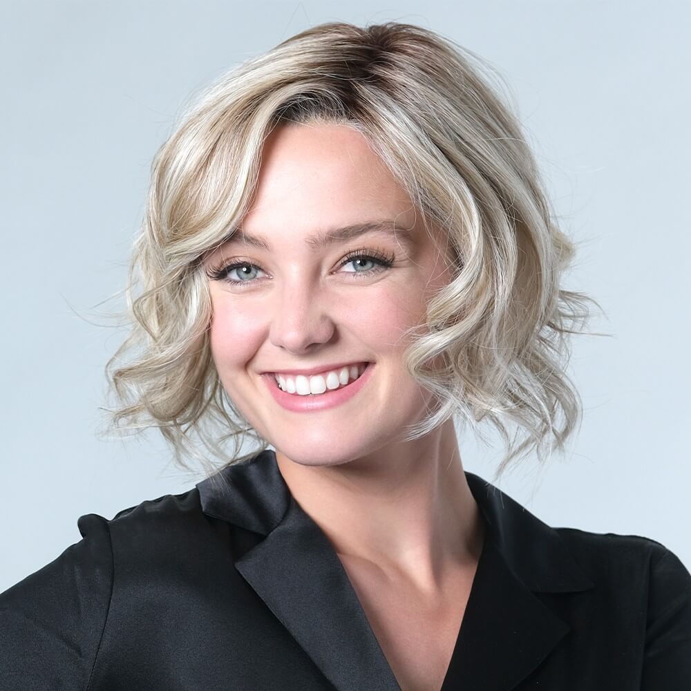Valencia by Belle Tress wig in Butterbeer Blonde Image 1