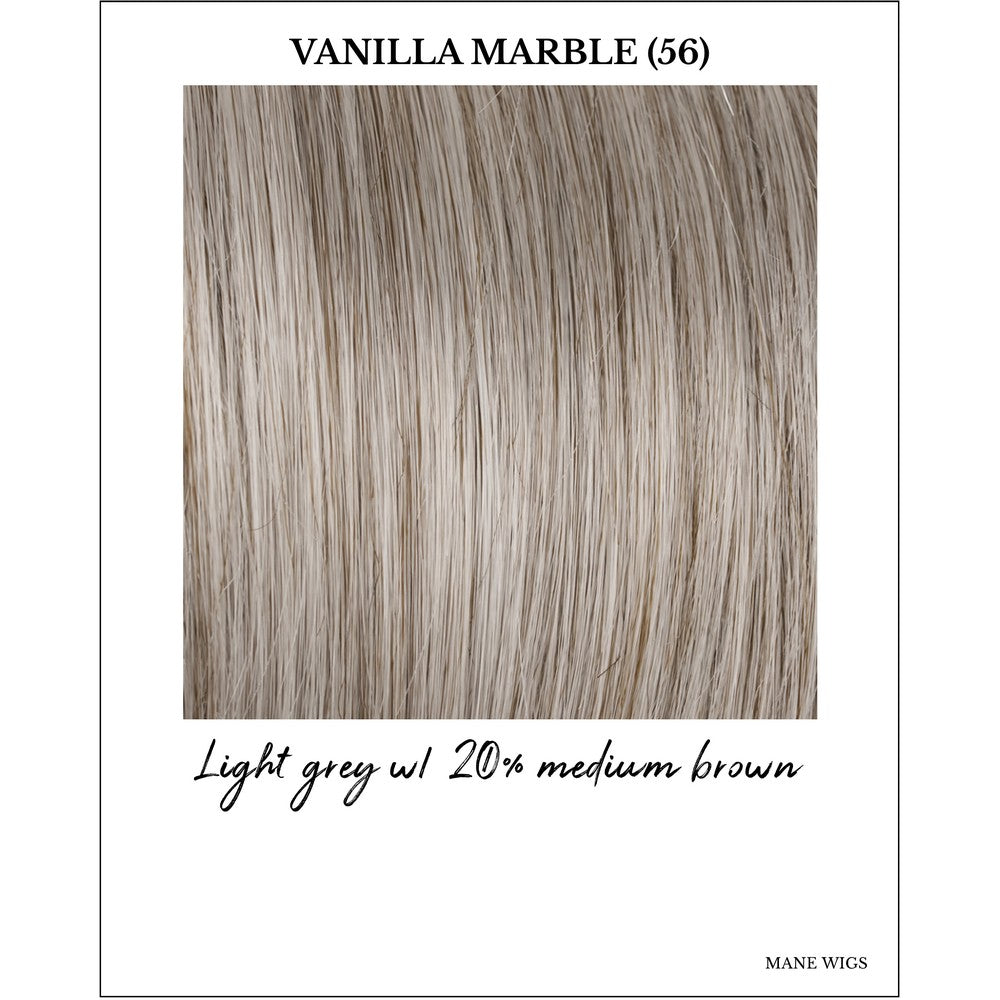 Vanilla Marble (56)-Light grey w/ 20% medium brown