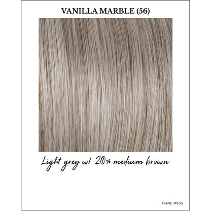 Vanilla Marble (56)-Light grey w/ 20% medium brown