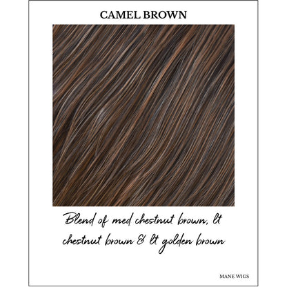 Camel Brown-Blend of med chestnut brown, lt chestnut brown & lt golden brown