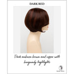 Load image into Gallery viewer, Abbey By Envy in Dark Red-Dark auburn brown and copper with burgundy highlights
