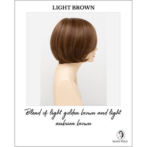 Abbey By Envy in Light Brown-Blend of light golden brown and light auburn brown