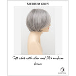 Load image into Gallery viewer, Abbey By Envy in Medium Grey-Soft white with silver and 20% medium brown
