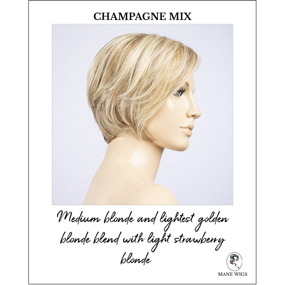 Aletta by Ellen Wille in Champagne Mix-Medium blonde and lightest golden blonde blend with light strawberry blonde