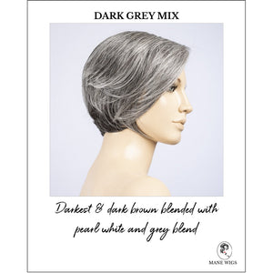 Aletta by Ellen Wille in Dark Grey Mix-Darkest & dark brown blended with pearl white and grey blend