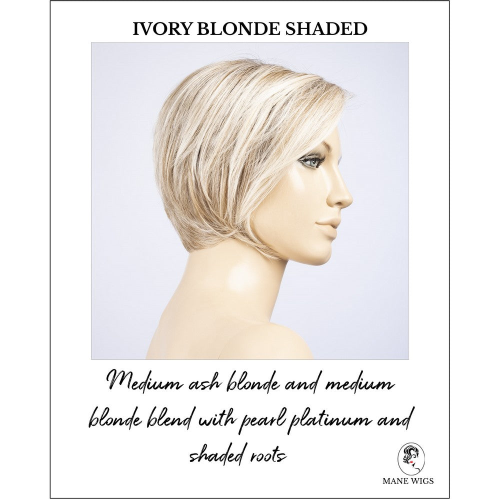 Aletta by Ellen Wille in Ivory Blonde Shaded-Medium ash blonde and medium blonde blend with pearl platinum and shaded roots