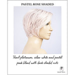 Load image into Gallery viewer, Aletta by Ellen Wille in Pastel Rose Shaded-Pearl platinum, silver white and pastel pink blend with dark shaded roots
