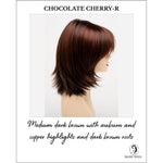 Load image into Gallery viewer, Amber by Envy in Chocolate Cherry-R-Medium dark brown with auburn and copper highlights and dark brown roots
