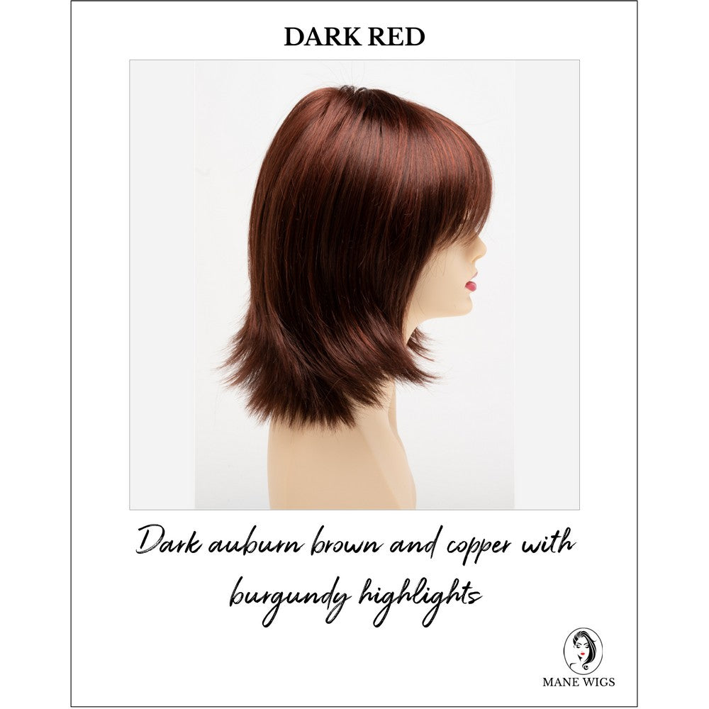 Amber by Envy in Dark Red-Dark auburn brown and copper with burgundy highlights