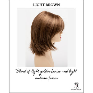Amber by Envy in Light Brown-Blend of light golden brown and light auburn brown