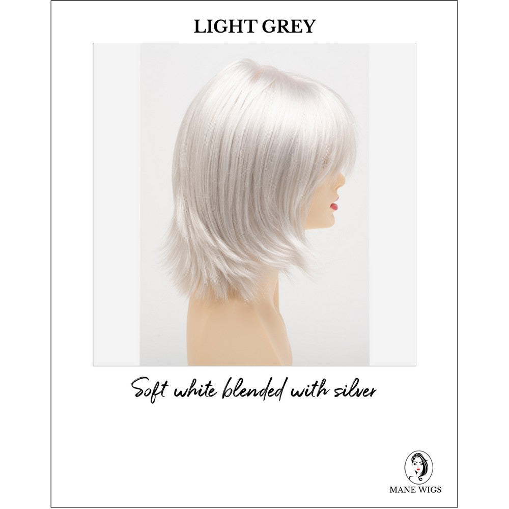 Amber by Envy in Light Grey-Soft white blended with silver
